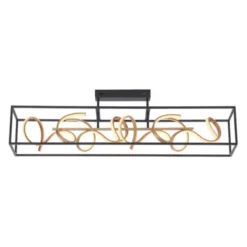 LED Deckenleuchte, modern, geschwungenes Design, dimmbar, energiesparend