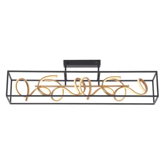 LED Deckenleuchte, modern, geschwungenes Design, dimmbar, energiesparend