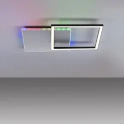 LED Deckenleuchte quadratisch aluminium CCT dimmbar Rainbow RGB