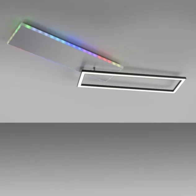 LED Deckenleuchte rechteckig aluminium CCT dimmbar Rainbow RGB