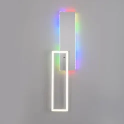 LED Deckenleuchte rechteckig aluminium CCT dimmbar Rainbow RGB