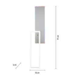 LED Deckenleuchte rechteckig aluminium CCT dimmbar Rainbow RGB
