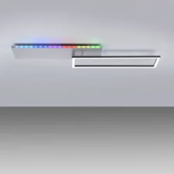LED Deckenleuchte rechteckig aluminium CCT dimmbar Rainbow RGB