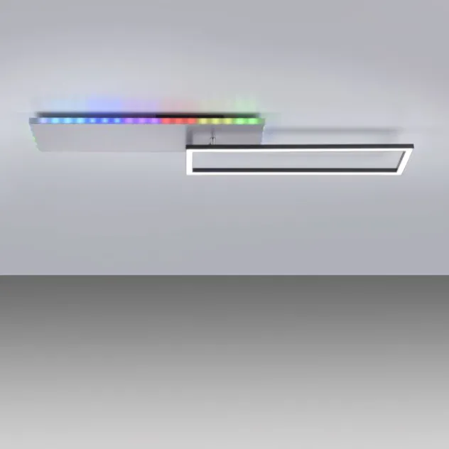 LED Deckenleuchte rechteckig aluminium CCT dimmbar Rainbow RGB