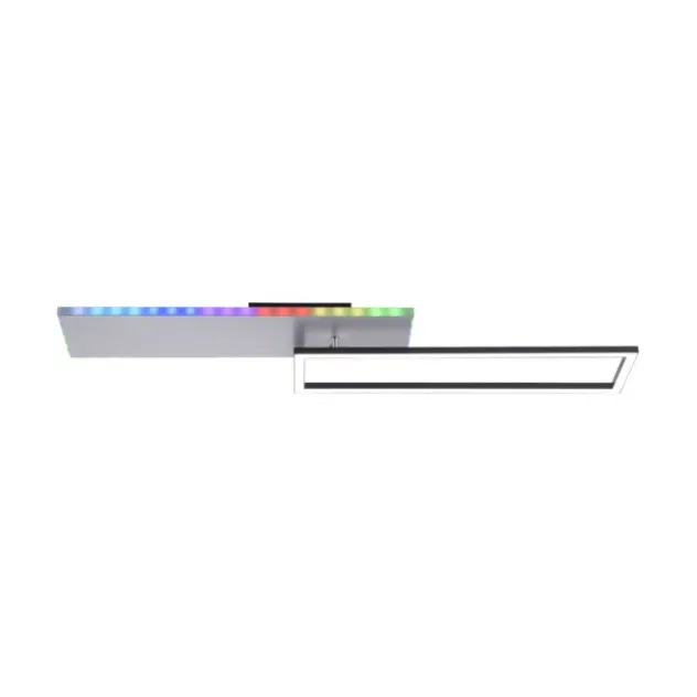 LED Deckenleuchte rechteckig aluminium CCT dimmbar Rainbow RGB