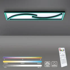 LED Deckenleuchte rechteckig Lichtszenen dimmbar Memoryfunktion
