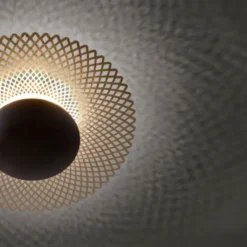 LED Deckenleuchte, rost-gold, indirekt, blendfrei, dimmbar, Memory Funktion