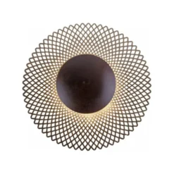 LED Deckenleuchte, rost-gold, indirekt, blendfrei, dimmbar, Memory Funktion
