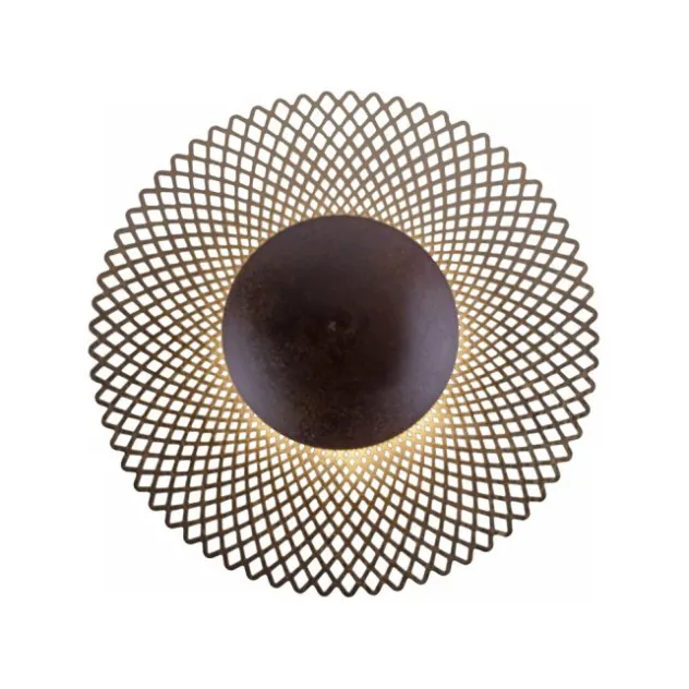 LED Deckenleuchte, rost-gold, indirekt, blendfrei, dimmbar, Memory Funktion