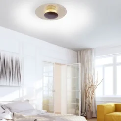 LED Deckenleuchte, rost-gold, indirekt, blendfrei, dimmbar, Memory Funktion