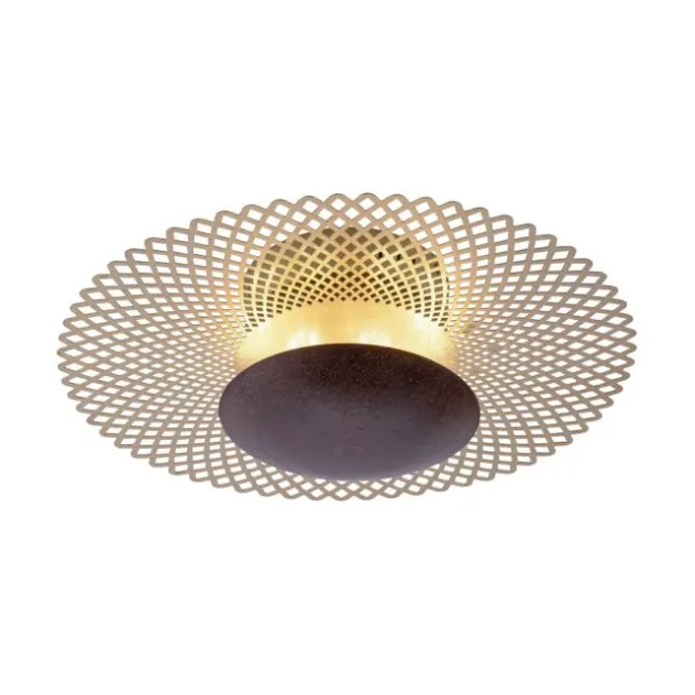 LED Deckenleuchte, rost-gold, indirekt, blendfrei, dimmbar, Memory Funktion