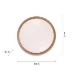 LED-Deckenleuchte, rund, Ø 40 cm, dimmbar, grau, Holdekor