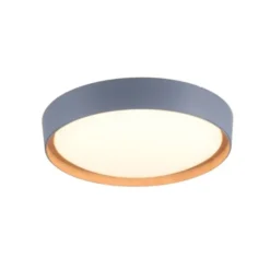 LED-Deckenleuchte, rund, Ø 40 cm, dimmbar, grau, Holdekor
