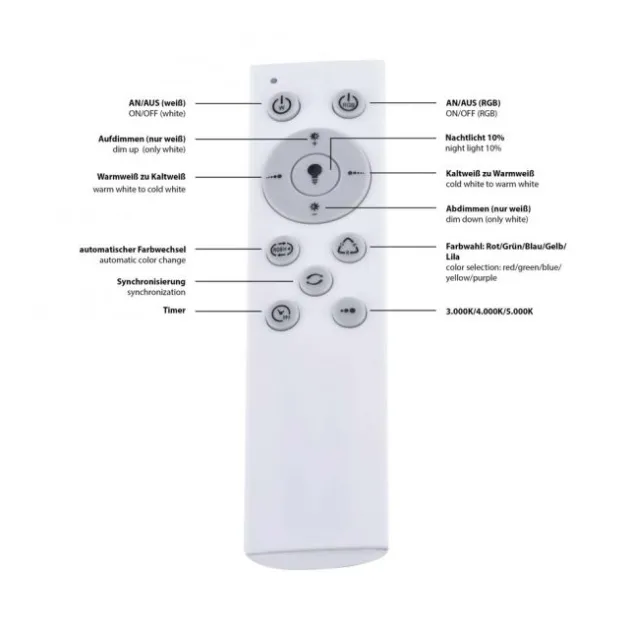 LED Deckenleuchte, rund, weiß, Sternenhimmeloptik, Ø 60cm, dimmbar