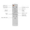 LED Deckenleuchte sandfarben, CCT Fernbedienung