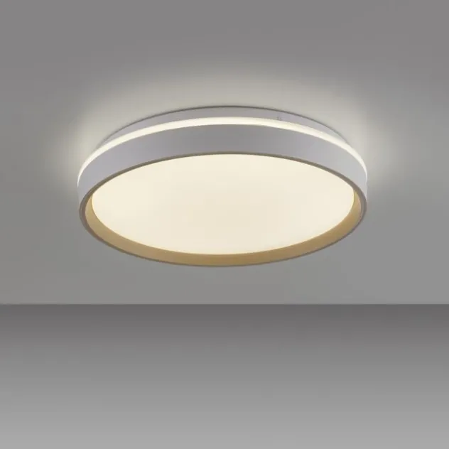 LED Deckenleuchte sandfarben, CCT Fernbedienung