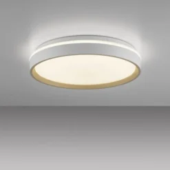 LED Deckenleuchte sandfarben, CCT Fernbedienung
