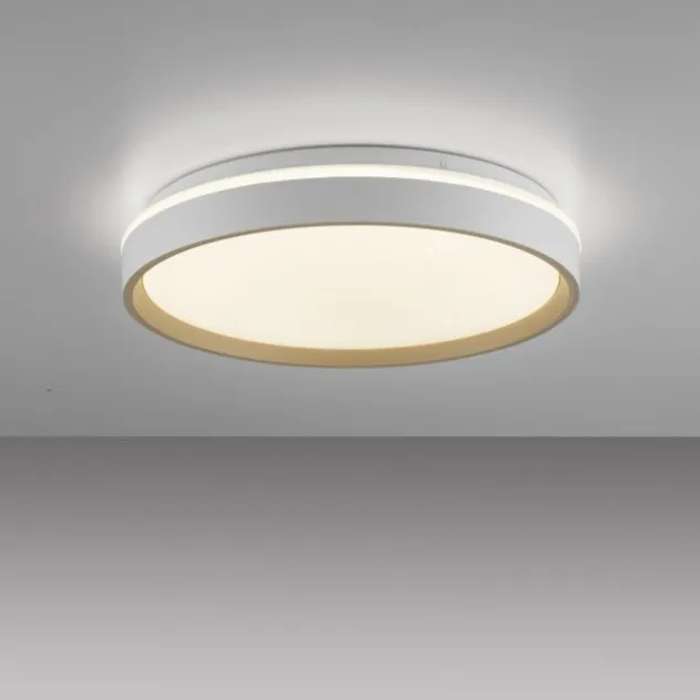 LED Deckenleuchte sandfarben, CCT Fernbedienung