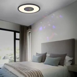 LED Deckenleuchte schwarz CCT RGB Fernbedienung dimmbar Memoryfunktion