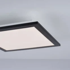 LED-Deckenleuchte, schwarz, eckig, flach, Innenleuchte