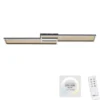LED Deckenleuchte, schwarz-gold, modernes Design, dimmbar, Fernbedienung