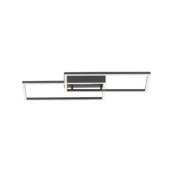LED Deckenleuchte, schwarz, modern, Farbsteuerung, dimmbar, Fernbedienung