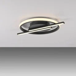 LED Deckenleuchte schwarz modernes Design SimplyDim Memoryfunktion