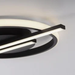 LED Deckenleuchte schwarz modernes Design SimplyDim Memoryfunktion