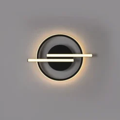 LED Deckenleuchte schwarz modernes Design SimplyDim Memoryfunktion