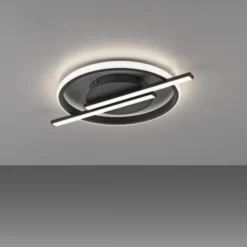 LED Deckenleuchte schwarz modernes Design SimplyDim Memoryfunktion