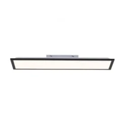 LED Deckenleuchte schwarz rechteckig 80x25cm flach warmweiß energiesparend