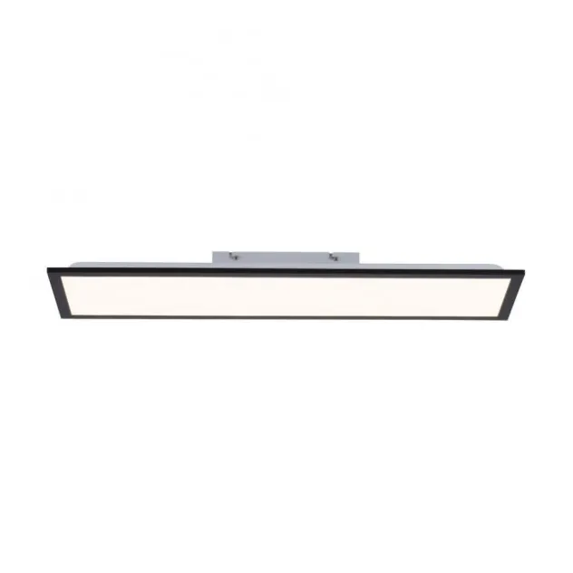 LED Deckenleuchte schwarz rechteckig 80x25cm flach warmweiß energiesparend