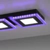 LED Deckenleuchte schwarz RGB Memoryfunktion CCT dimmbar steuerbar
