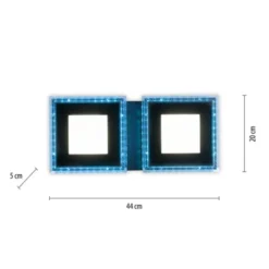 LED Deckenleuchte schwarz RGB Memoryfunktion CCT dimmbar steuerbar