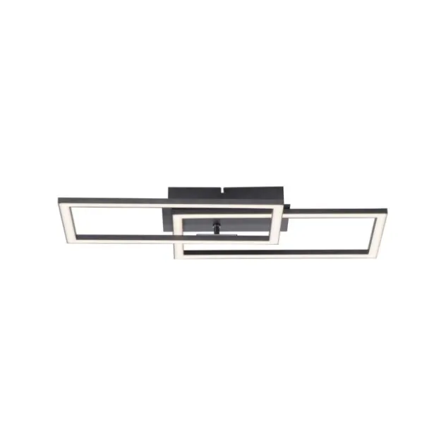 LED Deckenleuchte schwarz Switchmo Technik längliche Rahmen schwarz flach