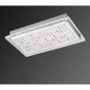 LED Deckenleuchte, silber, Acryl-Glas, rechteckig, Inustrie Stil