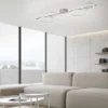 LED Deckenleuchte silber dimmbar in 3 Stufen Ringform Memoryfunktion