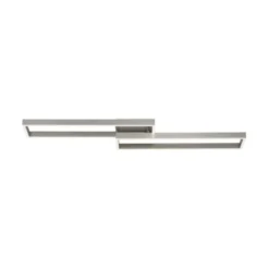 LED Deckenleuchte silberfarbig rechteckig dimmbar CCT Memoryfunktion
