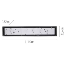 LED Deckenleuchte SKINA, schwarz, dimmbar, Funk-Fernbedienung,, Memoryfunktion
