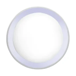 LED-Deckenleuchte, Smart Home, chromfarben, rund, Ø45cm, Tuya App