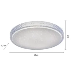 LED-Deckenleuchte, Smart Home, Lichtfarbsteuerung, Farbwechsel, dimmbar