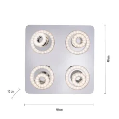 LED-Deckenleuchte, Smart-Home, Lichtfarbsteuerung, Farbwechsel, dimmbar