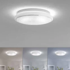 LED Deckenleuchte, Smart Home fähig, RGB+W, Fernbedienung, Sternenhimmeloptik