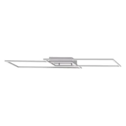 LED Deckenleuchte, stahlfaben, inkl. Dimmfunktion, Memory Funktion, modern