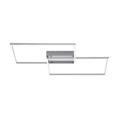LED-Deckenleuchte, stahlfarben, CCT Steuerung , dimmbar, modern