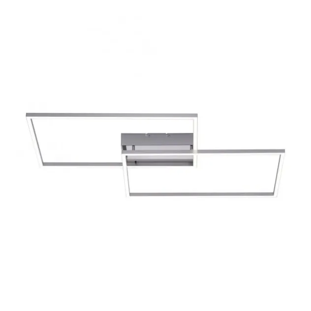 LED-Deckenleuchte, stahlfarben, CCT Steuerung , dimmbar, modern