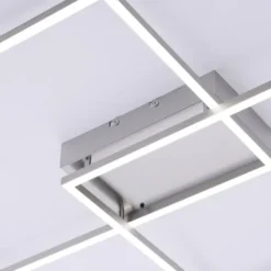 LED-Deckenleuchte, stahlfarben, CCT Steuerung , dimmbar, modern