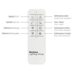 LED-Deckenleuchte, stahlfarben, Holzdekor, 72x40cm, CCT