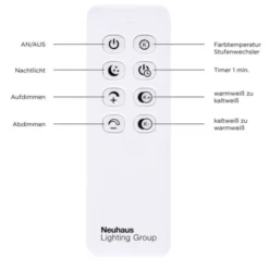 LED Deckenleuchte, stahlfarben, modernes Design, CCT-Steuerung, Flur