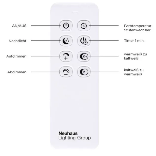 LED Deckenleuchte, stahlfarben, modernes Design, CCT-Steuerung, Flur